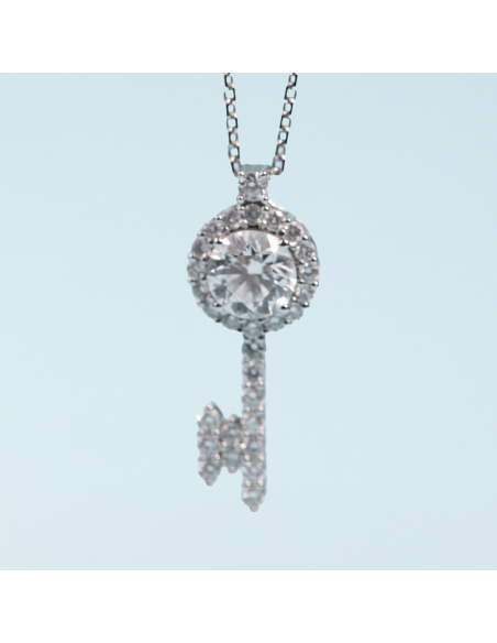 Diamond Key Necklace