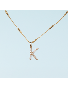 Diamond Initial Pendant Necklace